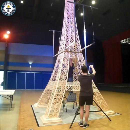 29K views · 1.8K reactions | Reaching new heights with this matchstick masterpiece  | Guinness World Records | Facebook