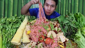 374K views · 10K reactions | ตำซั่วขนมจีนกุ้งยอ!! เผ็ดสะอื้น!!!...