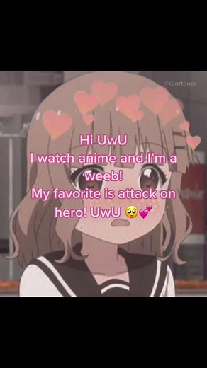 UwU i’m so kawaii #fyp #foryou #uwu #weeb #anime #attackonhero #cute #kawaii