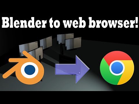 Web browser 3D Blender scene with Blend4Web