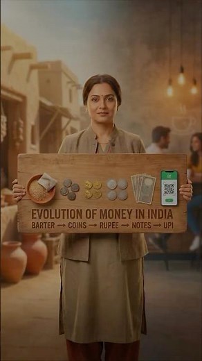 From Grains to UPI: How Money Changed in 5000 Years 💸🇮🇳 #shorts #history