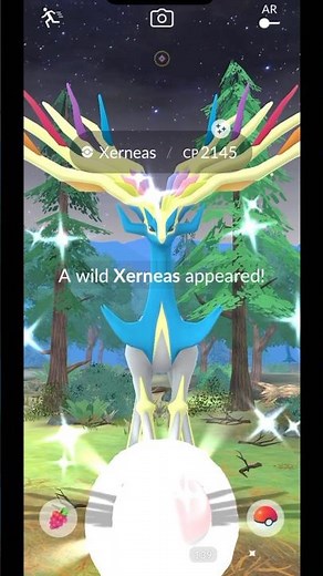 Pokémon GO: Shiny Xerneas with Background from Kalos Pass! ✨🦌