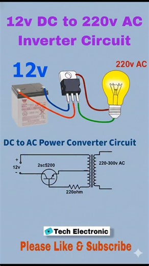 TechElectronic Bhai on Instagram: "Inverter Training 🔥 | 12V DC से 220V AC बनाना सीखें | Basic Inverter Circuit हिंदी में #video #explorepage #like4like #like #reels #explore #trending #viral #reelsinstagram #electronicvideos इस वीडियो में आपको Inverter Training दी जा रही है, जिसमें आप सीखेंगे 12V DC से 220V AC कैसे बनाया जाता है, Inverter का basic circuit, working principle और practical use। यह ट्रेनिंग ITI Electrician, Electronics Beginner और Project Learners के लिए बहुत फायदेमंद है। अगर आप E