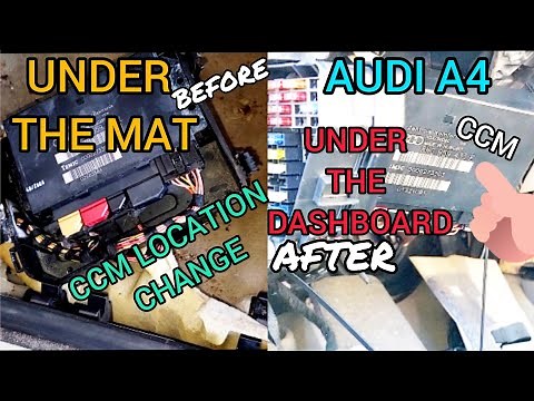 How To Remove Audi a4 Comfort Control Model CCM