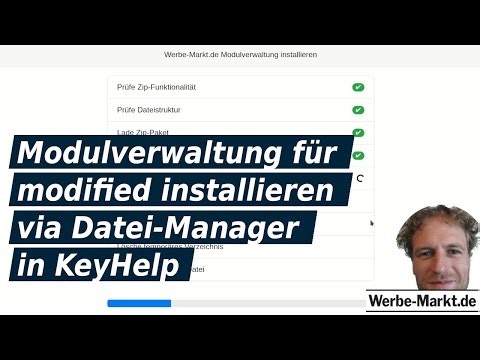 Modulverwaltung für modified installieren via Datei-Manager in KeyHelp