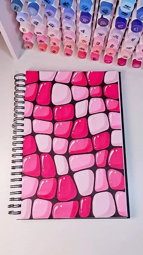 Pink drawing idea with markers! #drawing #markers #sketchbook #fblifestyle | pinoxart