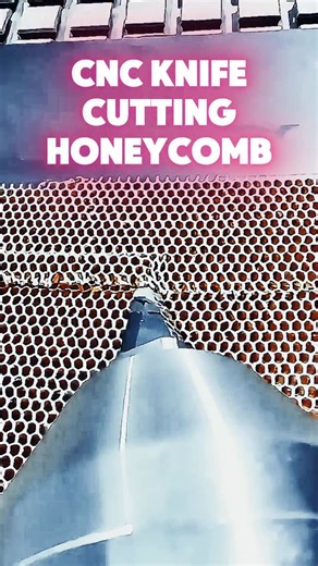 Precision CNC Knife Cutting Honeycomb . (We make and post CNC machining and manufacturing videos that inspire us.) 🎥 Multiax CNC #cncmachining #machineshop #machinist #cncmachine #engineering | CloudNC