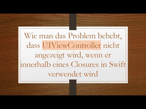 Wie man das Problem behebt, dass UIViewController nicht angezeigt wird, wenn er innerhalb eines Clo