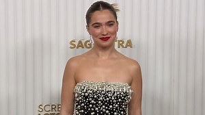 Haley Lu Richardson looks radiant at the 2023 SAG Awards in LA