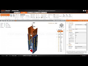 IDEA StatiCa: tutorial-5: Column splice bolted connection (unequal columns & nonbearing type)