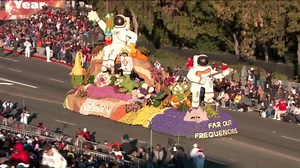 The 2019 Rose Parade Extrordinaire Trophy goes to Cal Poly University's "Far Out Frequencies"! http://on.ktla.com/u63YC | KTLA 5 News