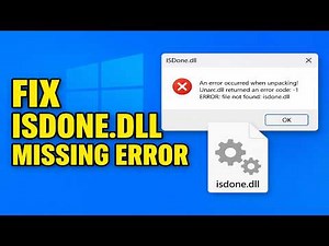 How To Fix isdone.dll Missing Error