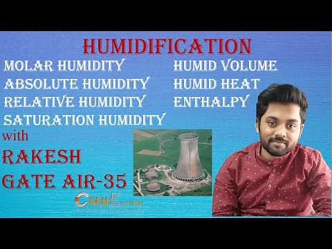 Absolute Humidity| Relative Humidity| Humid Volume| Humid Heat| Enthalpy| by Rakesh AIR-35