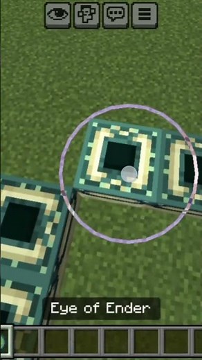 How to make one block Ender portal in Minecraft #minecraft #shorts