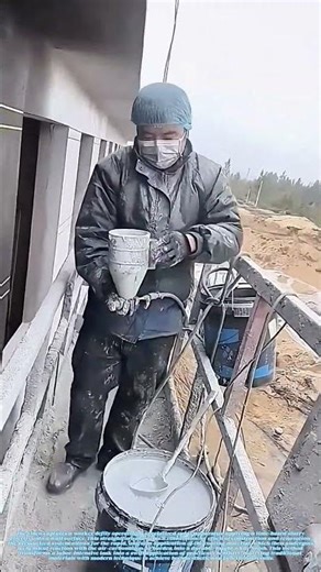 Chemical Canvas: The Instant Transformation of Walls with Sprayed Lime