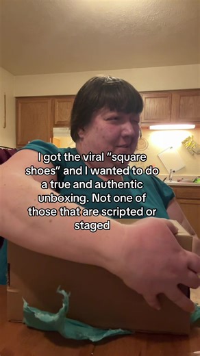 Excited Unboxing of the Viral Square Shoes