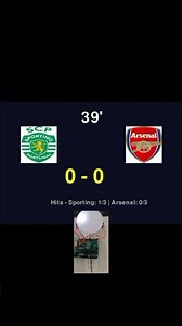Who Wins? Arsenal vs Sporting Simulating with Python & Arduino #arsenal #sporting #football
