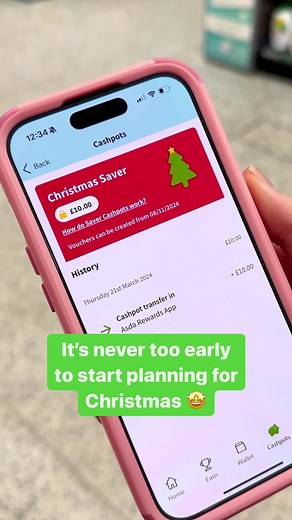 Asda on Instagram: "Our Asda Rewards Christmas Saver Cashpot has returned! 🎄💰 Here's exactly how you can get saving 👆 #asda #asdarewards #christmas #saving"