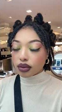 Tropical Inspired Eye makeup 🏝️🍒🍉