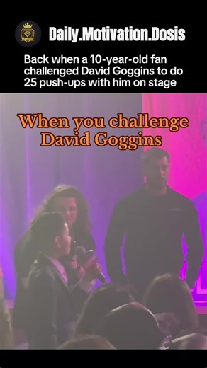 David Goggins Challenges a Young Fan to Push-Ups