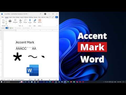 How to Add Accent Mark on Microsoft Word