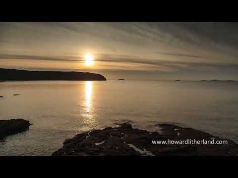 Time lapse of sunset from Little Haven, Pembrokeshire, Wales