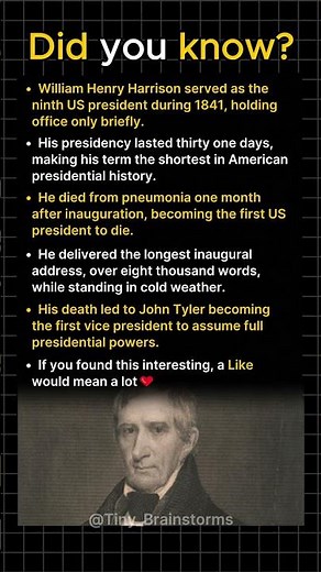 US President Who Served the Shortest Time