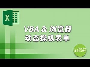 微软Excel VBA和浏览器Internet Explorer（二）