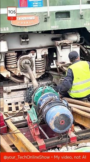 TRAIN ON TRACK 🚆 repair without stop ⚙️#shorts #skills #crafts #engineering #train