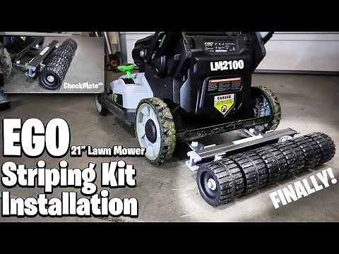EGO 21" Mower Striping Kit by Checkmate Installation ~ Finally a striping kit for EGO Lawn Mowers!