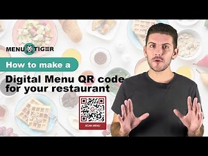 How to make a digital Menu QR code for your restaurant (Menu QR Code) | MENU TIGER