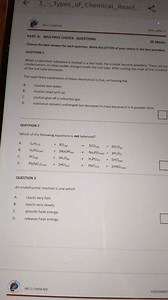 Question 1When a colourless substance is heated in a test tube... | Filo