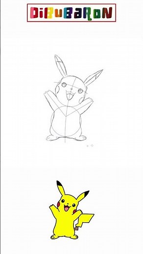 Dibujando a Pikachu paso a paso | Dibujos fáciles