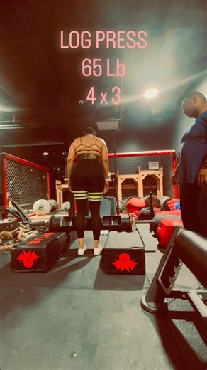 Log Press 65 lbs | Strongwoman Training