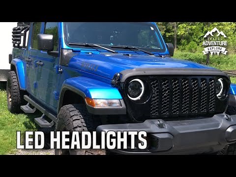 How to Replace Halogen with LED Headlights | Jeep Gladiator Ecodiesel