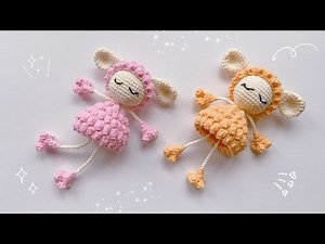 Part II: Crochet the Cute Sleepy Lamb | Crochet Tutorial | Free Pattern | Animal Amigurumi