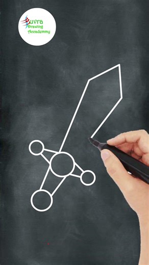 Very Easy Drawings | Sword Drawing | #simple #easydrawings #sword #how #shorts #viral #drawing