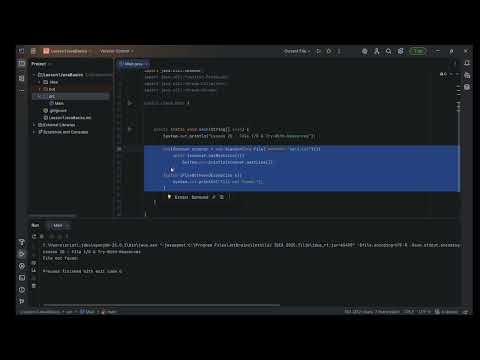 Java Lesson 21 – File I/O & Try-With-Resources