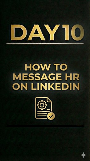 Shubham Singh on Instagram: "Day 10/30: How to Message HR on LinkedIn (100% Reply) ✅ [how to message hr for job, message to hr on linkedin, linkedin connection request message sample, how to contact recruiter for job, cold email to hr for job, job application follow up email, hr ko message kaise kare] #reels #30dayschallenge #reelitfeelit #itjobs #hiringnow"