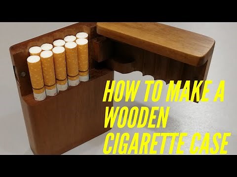 How to make a wooden cigarette case