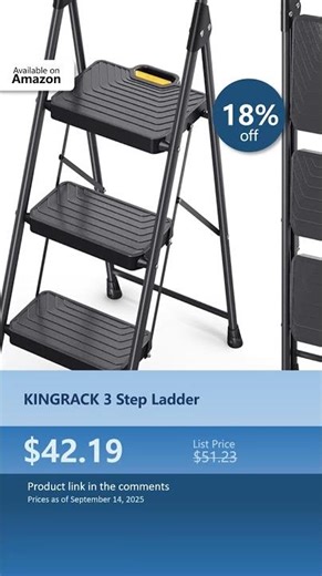 KINGRACK 3 Step Ladder