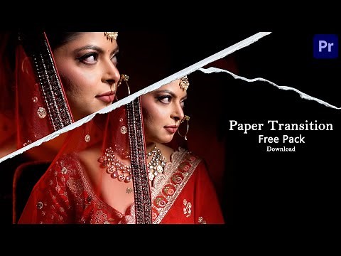 Adobe Premiere Pro Paper transition || free Pack download || In Premiere Pro