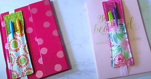 How To Make A DIY Notebook Pen Holder