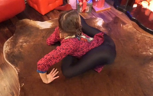 Yoga girl. Frontbend