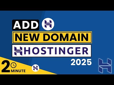Hostinger New Domain Setup 2025 | How To Add A New Domain In Hostinger