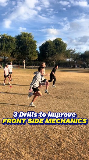 3 FRONT SIDE MECHANICS DRILLS 🏃🏽‍♂️💨 Being more frontside than backside when sprinting is a huge factor in having an optimal stride. These 3 drills will help you emphasize the front side motion of your stride while striking underneath the body. Let me know if these drills help, and follow for more! #speedtraining #sprinting #speedandagility #speeddrills #athlete #football #footballtraining #footballdrills #improvespeed #runfaster