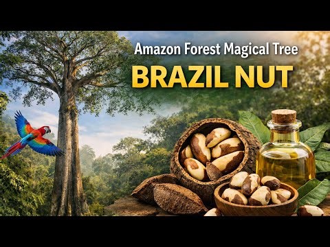 🥜 The Nut That Comes From a Giant Amazon Tree!#amazonrainforest#wildlife#brazilnut#nuts#documentary