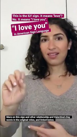 Why this handshape means I LOVE YOU in ASL American Sign Language for Valentine's Day
