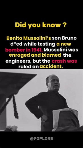The Tragic De*th of Mussolini’s Son
