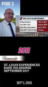 St. Louis has rare 100 degree September Day
